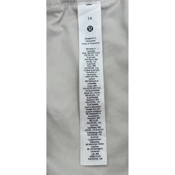Lululemon Womens Hotty Hot LR Short 2.5" Lined Bone Running Size 14 NEW - Picture 4 of 7